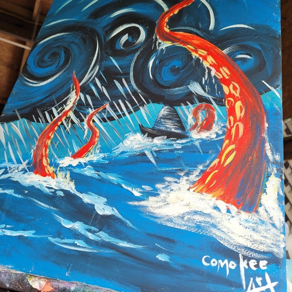 Kraken original painting